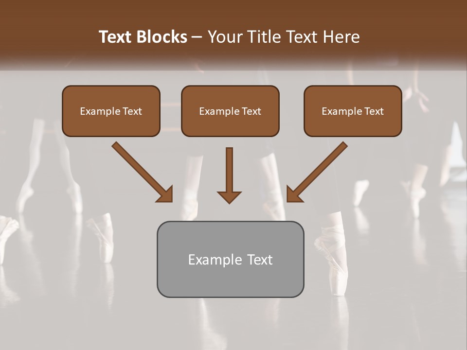 A Group Of Ballet Dancers In A Dance Studio PowerPoint Template