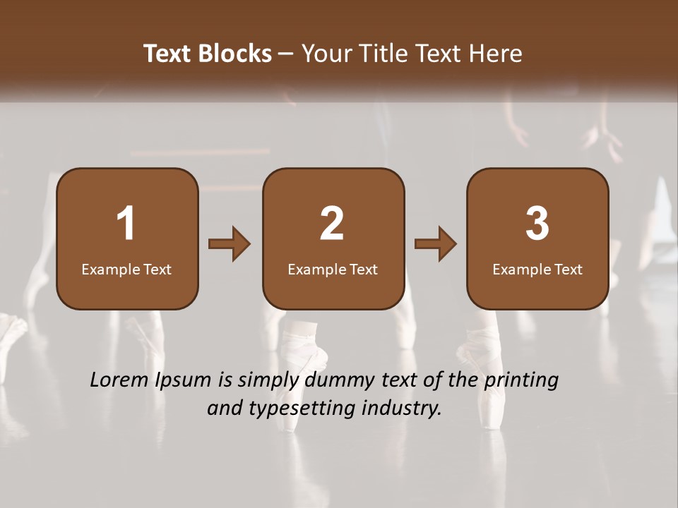 A Group Of Ballet Dancers In A Dance Studio PowerPoint Template