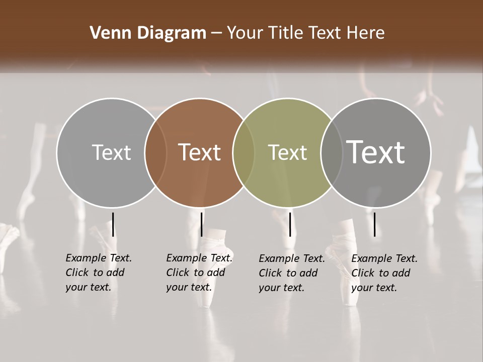 A Group Of Ballet Dancers In A Dance Studio PowerPoint Template