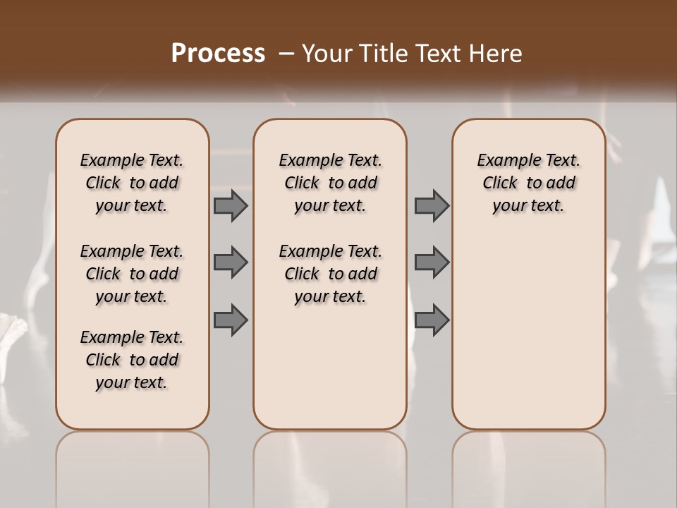 A Group Of Ballet Dancers In A Dance Studio PowerPoint Template