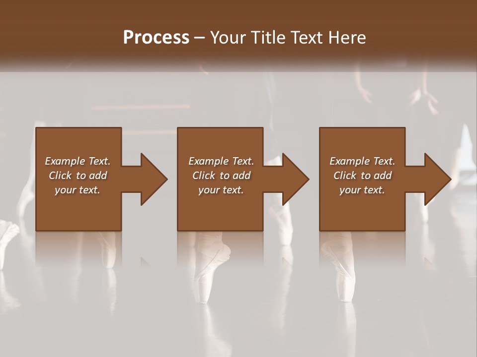 A Group Of Ballet Dancers In A Dance Studio PowerPoint Template