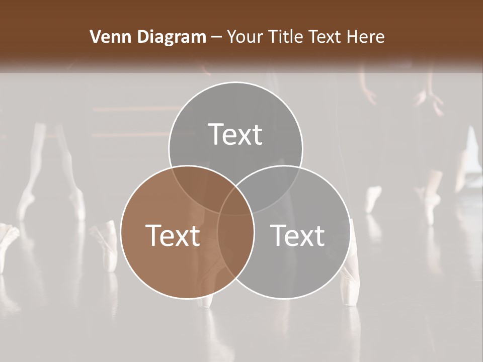 A Group Of Ballet Dancers In A Dance Studio PowerPoint Template