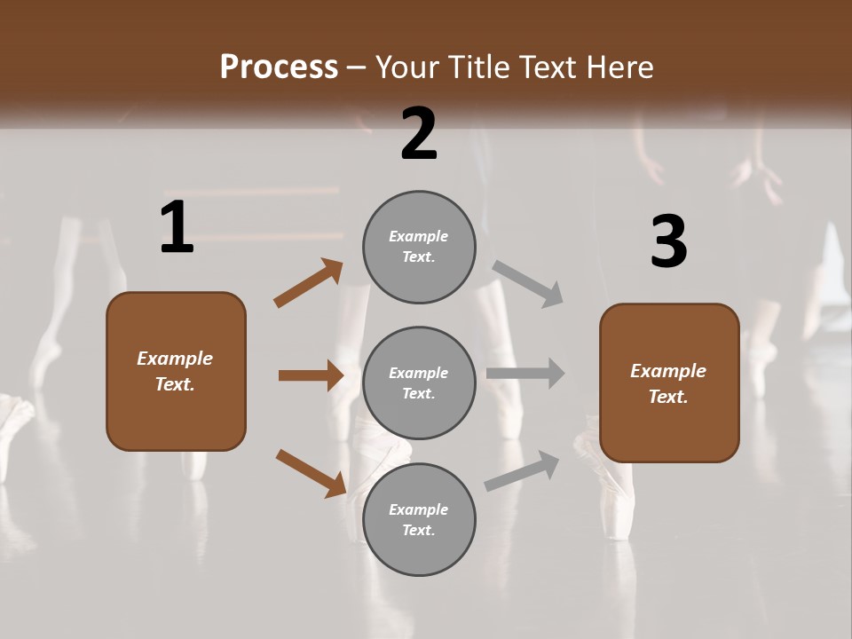 A Group Of Ballet Dancers In A Dance Studio PowerPoint Template