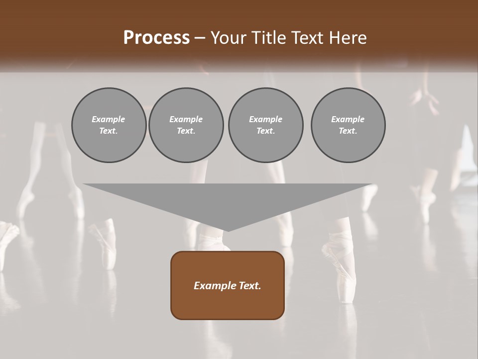 A Group Of Ballet Dancers In A Dance Studio PowerPoint Template