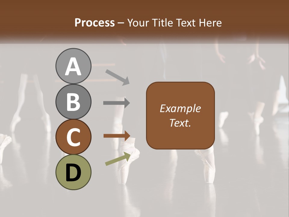 A Group Of Ballet Dancers In A Dance Studio PowerPoint Template