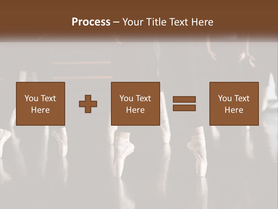A Group Of Ballet Dancers In A Dance Studio PowerPoint Template