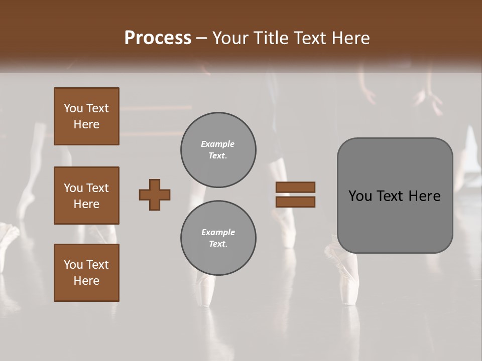 A Group Of Ballet Dancers In A Dance Studio PowerPoint Template