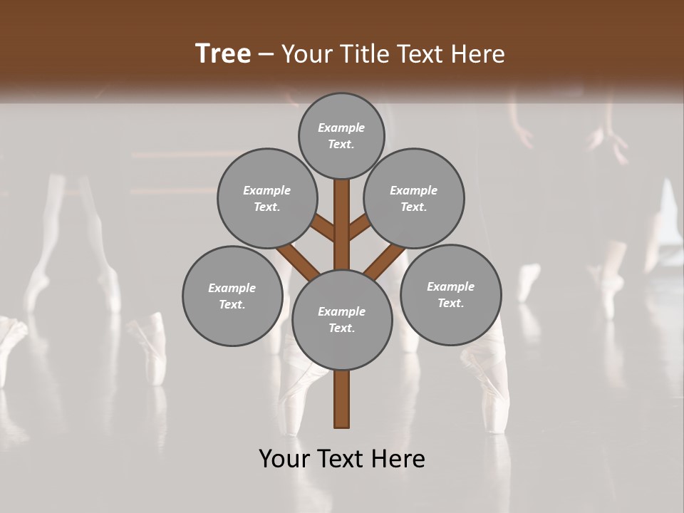 A Group Of Ballet Dancers In A Dance Studio PowerPoint Template