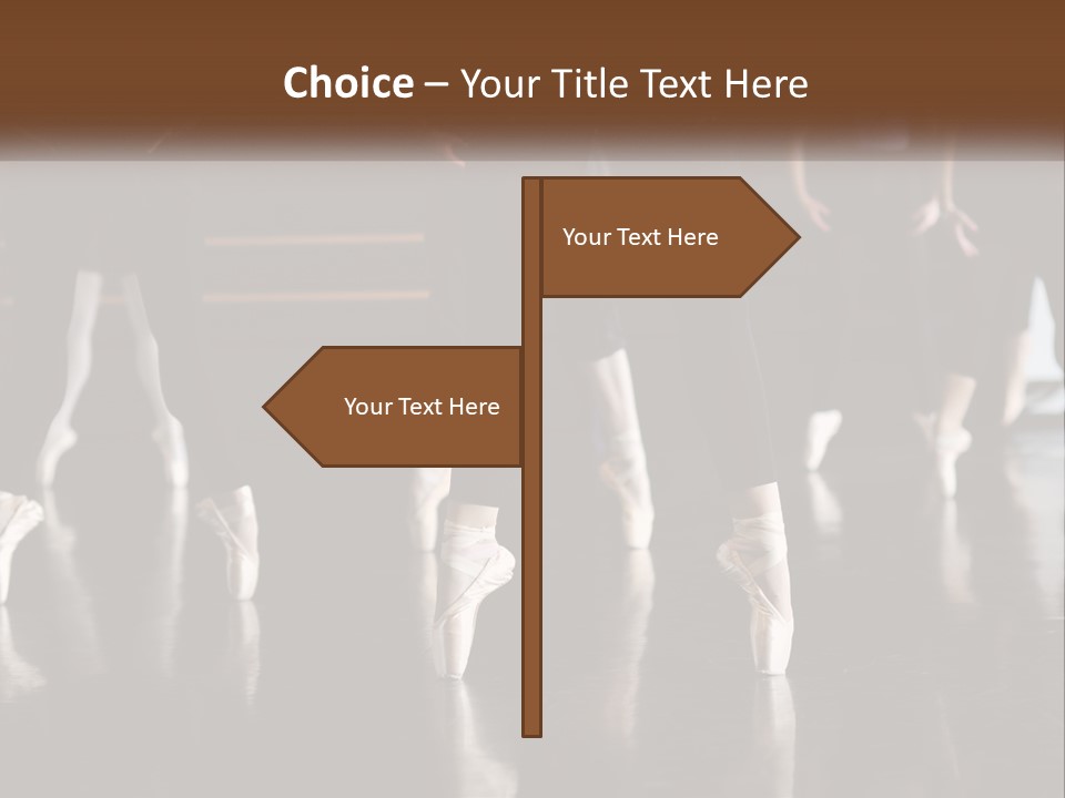 A Group Of Ballet Dancers In A Dance Studio PowerPoint Template