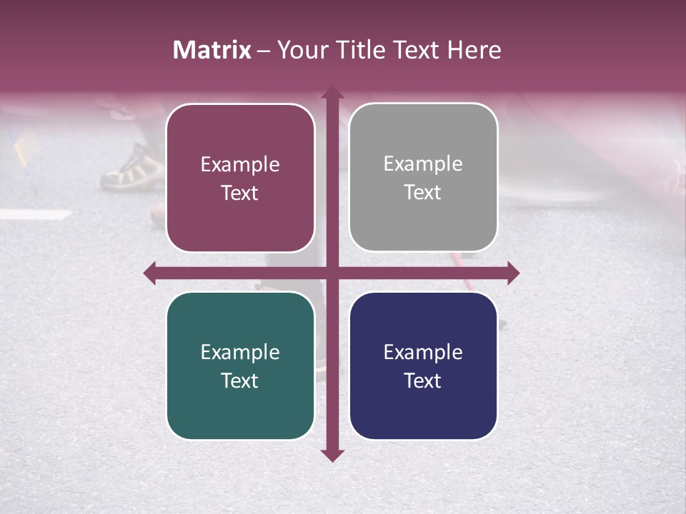 A Group Of People Walking Across A Street PowerPoint Template