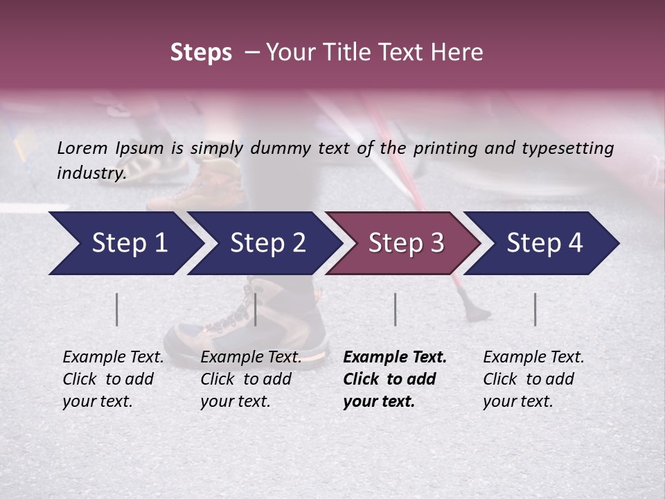 A Group Of People Walking Across A Street PowerPoint Template