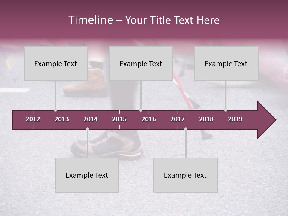 A Group Of People Walking Across A Street PowerPoint Template
