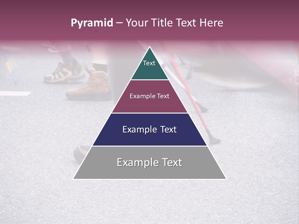 A Group Of People Walking Across A Street PowerPoint Template