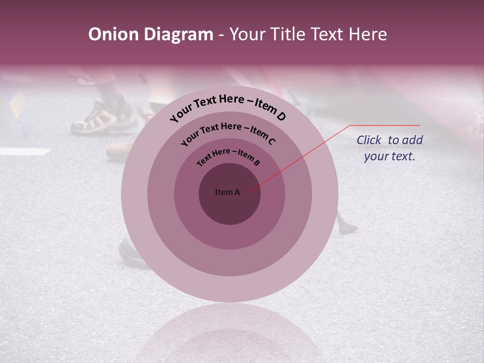 A Group Of People Walking Across A Street PowerPoint Template