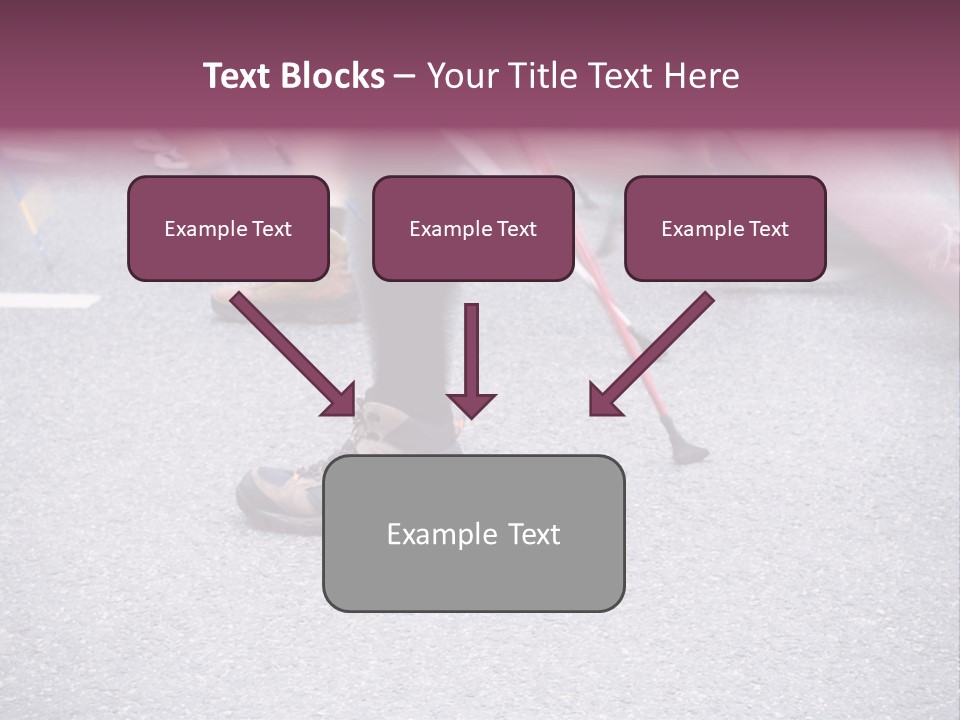 A Group Of People Walking Across A Street PowerPoint Template