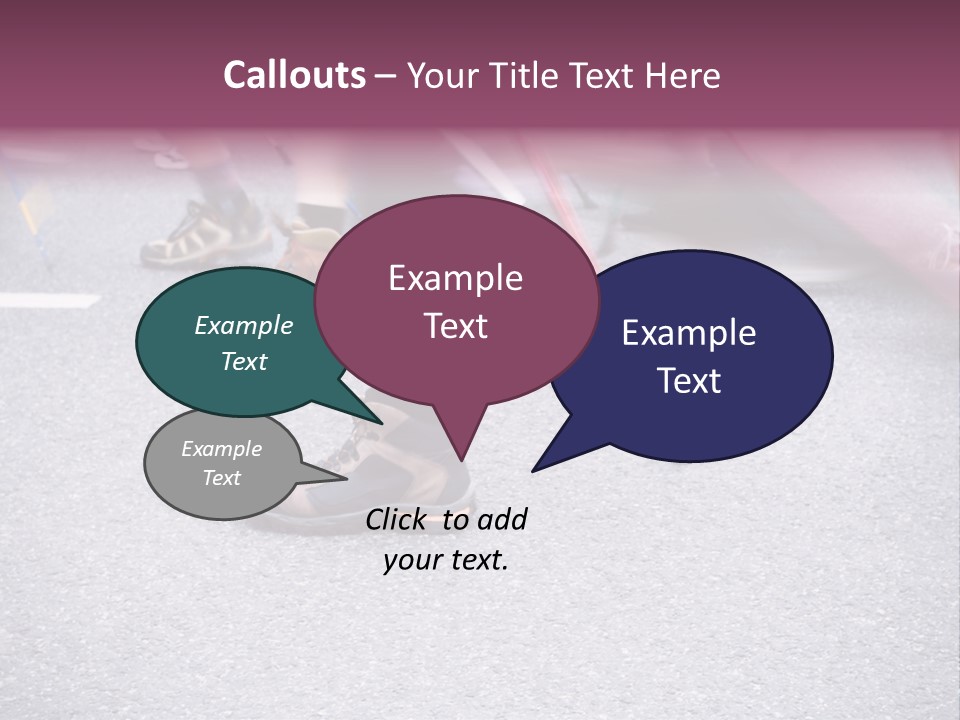 A Group Of People Walking Across A Street PowerPoint Template