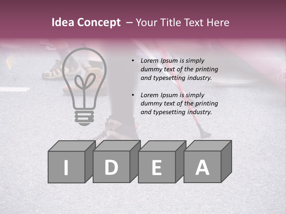 A Group Of People Walking Across A Street PowerPoint Template