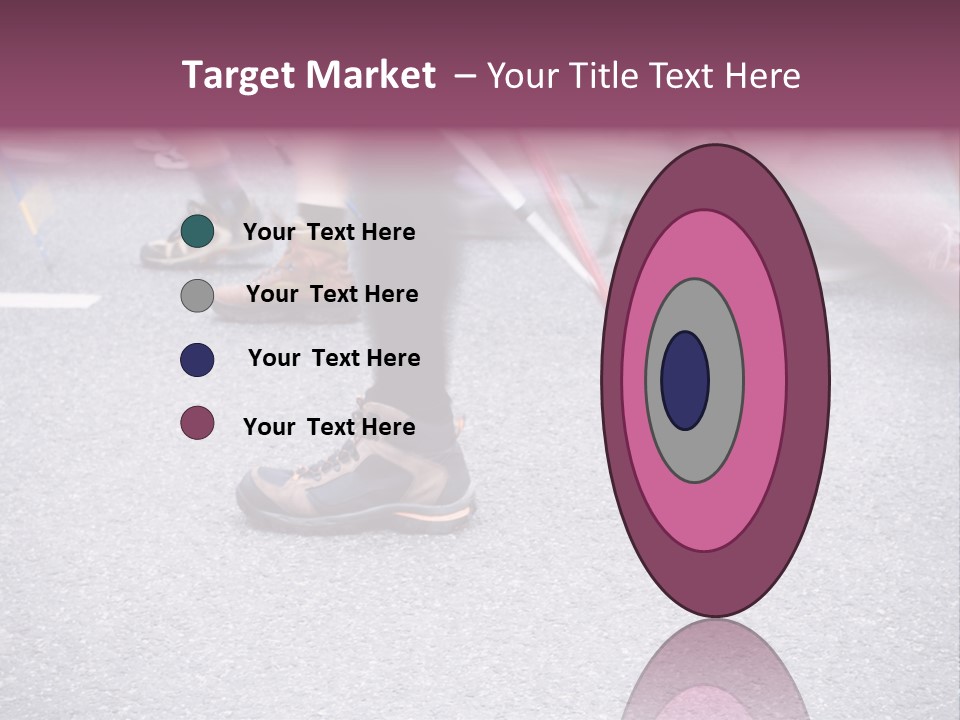 A Group Of People Walking Across A Street PowerPoint Template