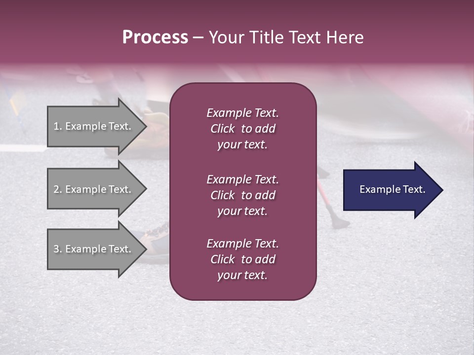 A Group Of People Walking Across A Street PowerPoint Template