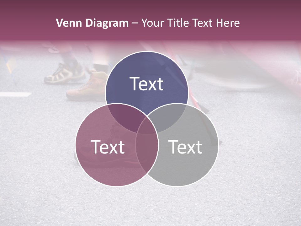 A Group Of People Walking Across A Street PowerPoint Template