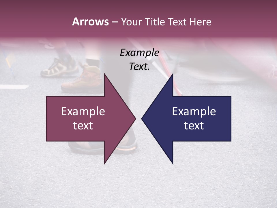 A Group Of People Walking Across A Street PowerPoint Template