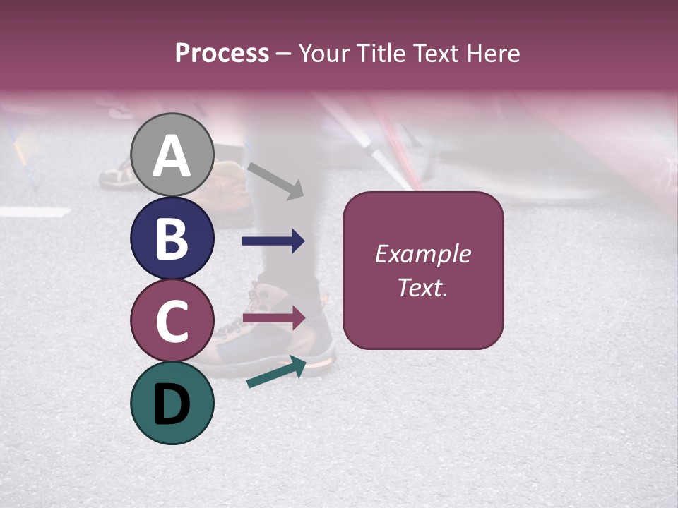 A Group Of People Walking Across A Street PowerPoint Template