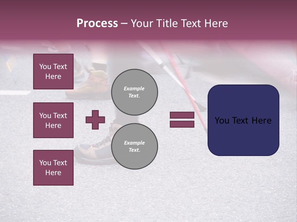 A Group Of People Walking Across A Street PowerPoint Template