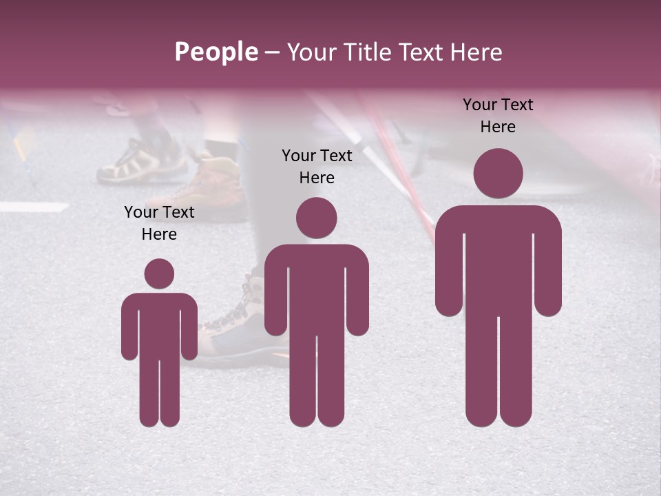 A Group Of People Walking Across A Street PowerPoint Template