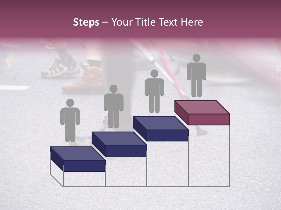 A Group Of People Walking Across A Street PowerPoint Template