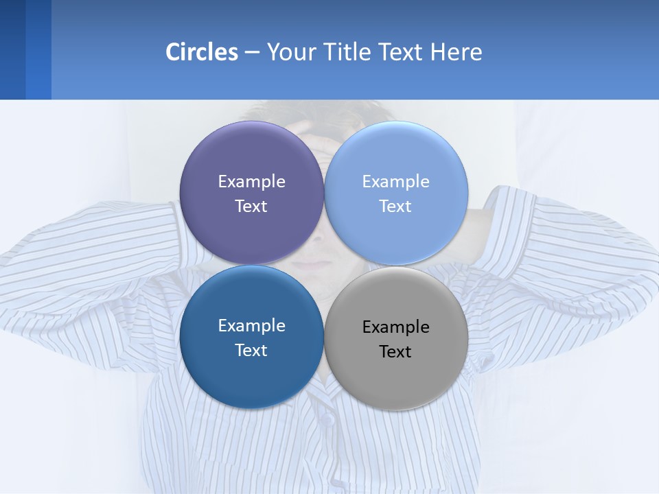 A Man Covering His Eyes While Laying In Bed PowerPoint Template