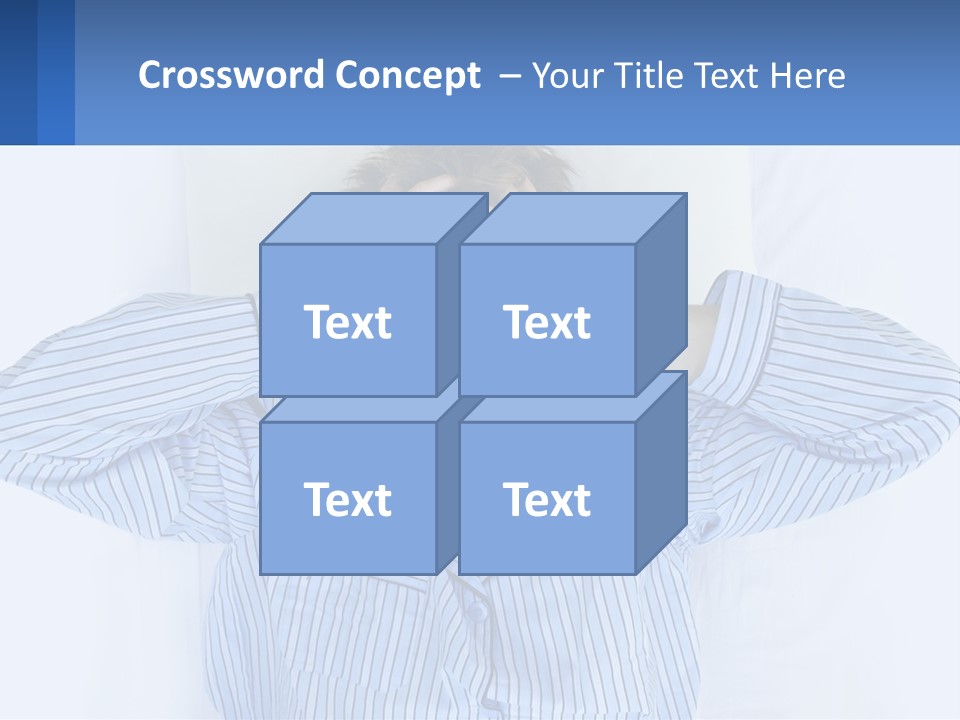 A Man Covering His Eyes While Laying In Bed PowerPoint Template