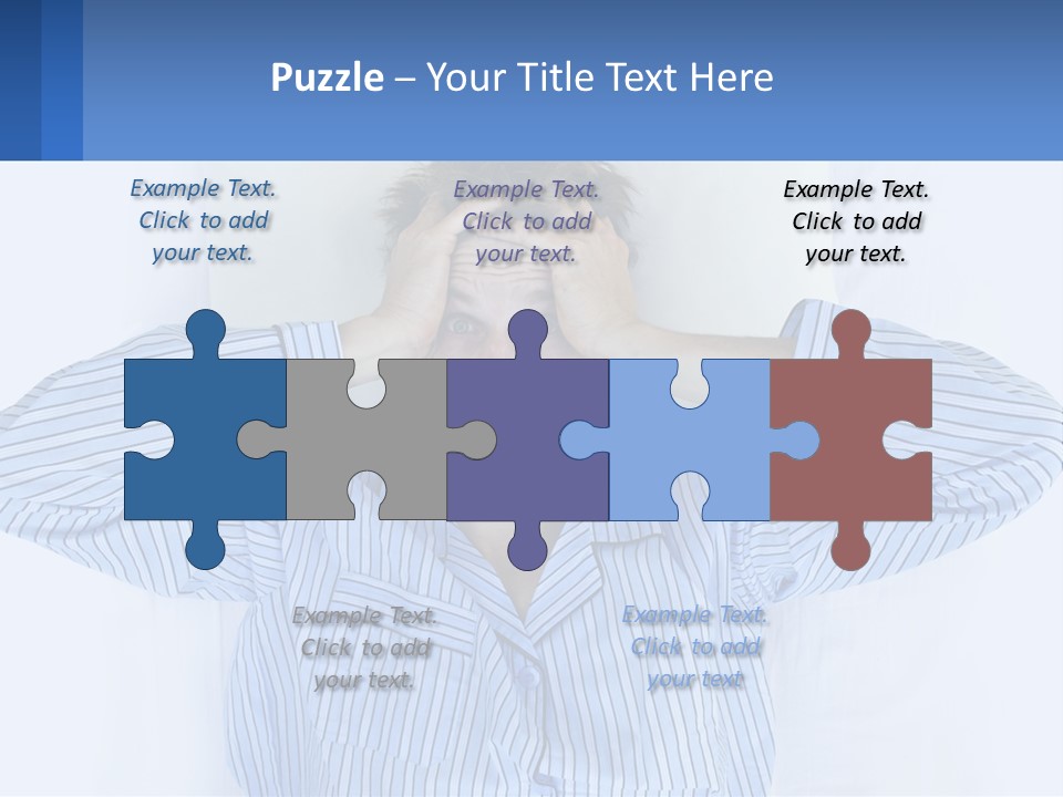 A Man Covering His Eyes While Laying In Bed PowerPoint Template