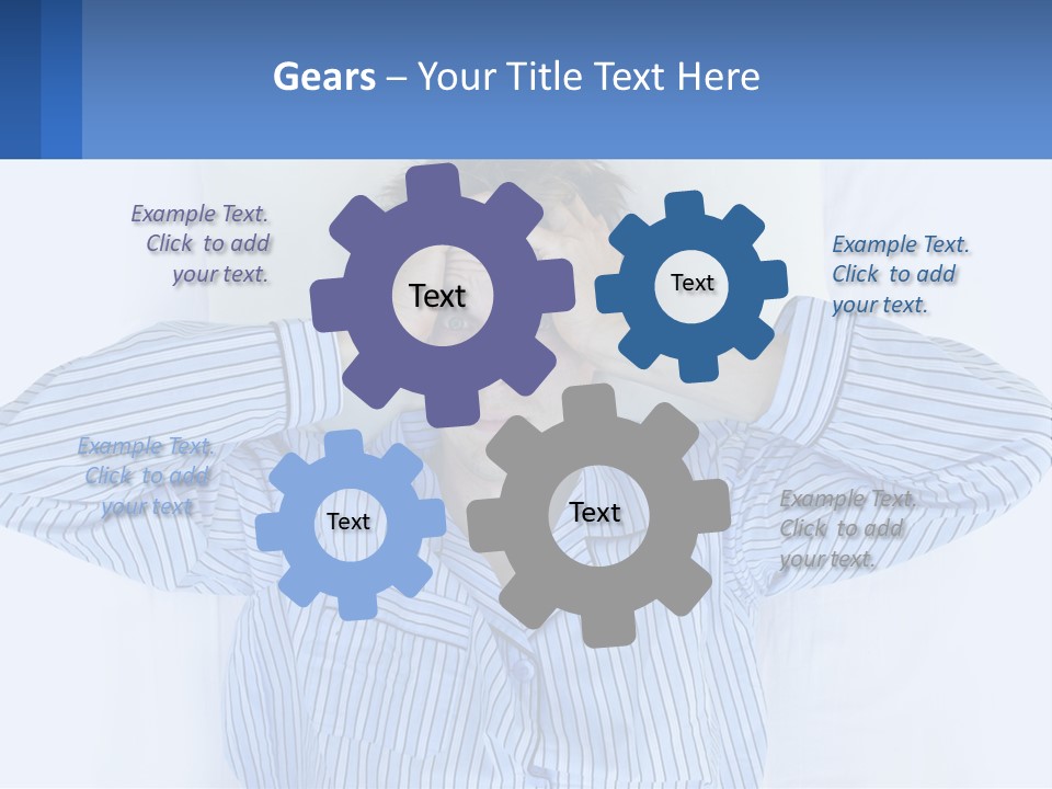 A Man Covering His Eyes While Laying In Bed PowerPoint Template