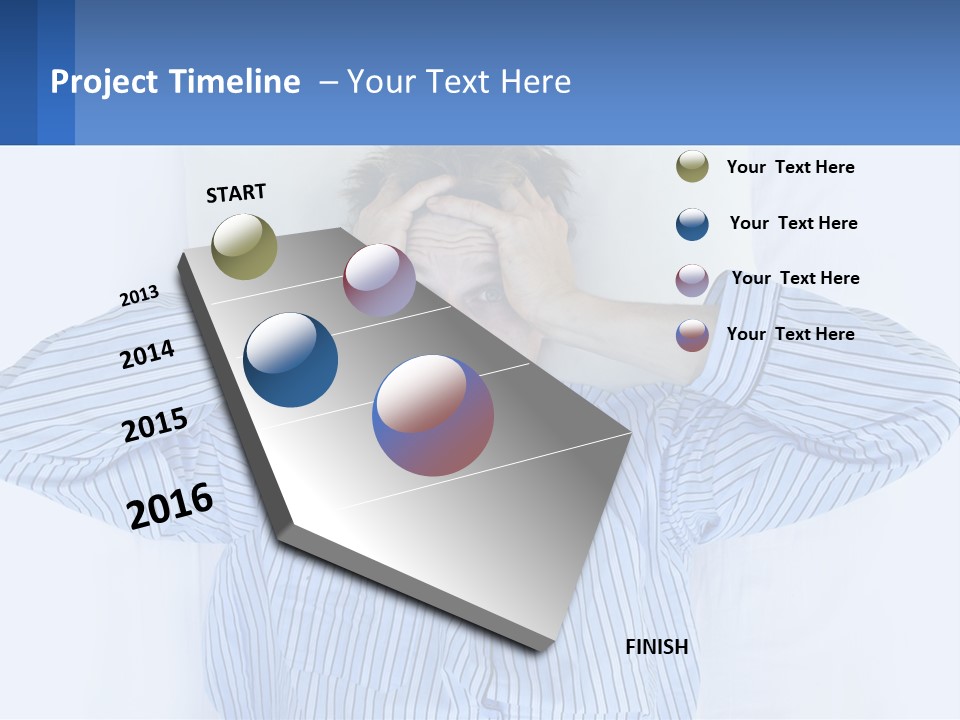 A Man Covering His Eyes While Laying In Bed PowerPoint Template