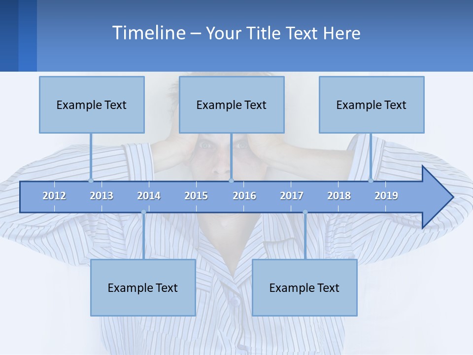 A Man Covering His Eyes While Laying In Bed PowerPoint Template