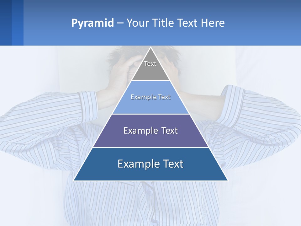 A Man Covering His Eyes While Laying In Bed PowerPoint Template