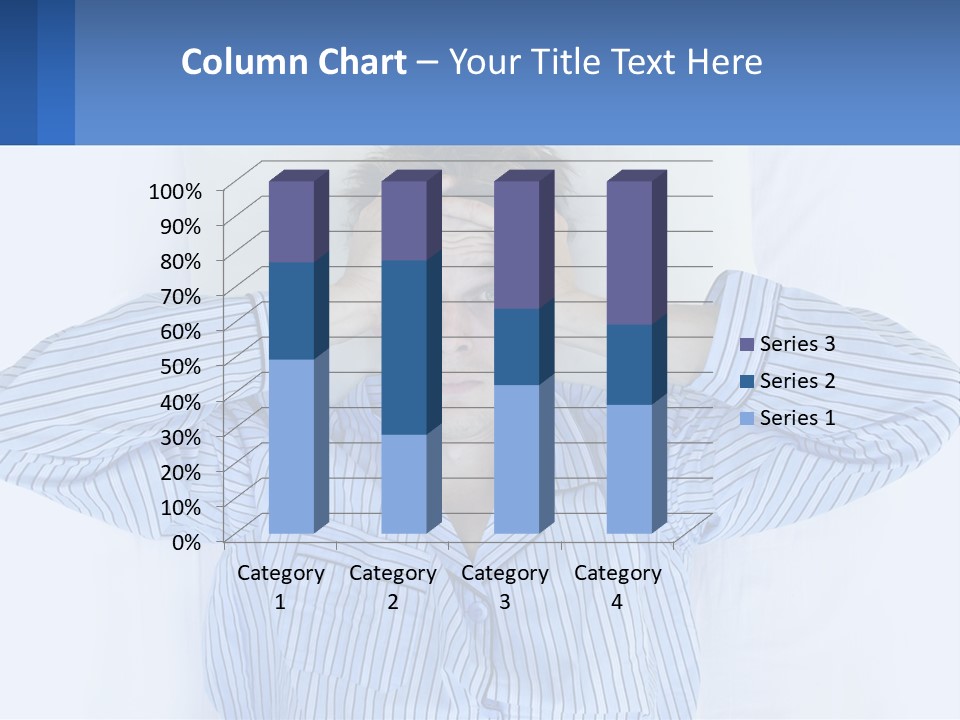 A Man Covering His Eyes While Laying In Bed PowerPoint Template