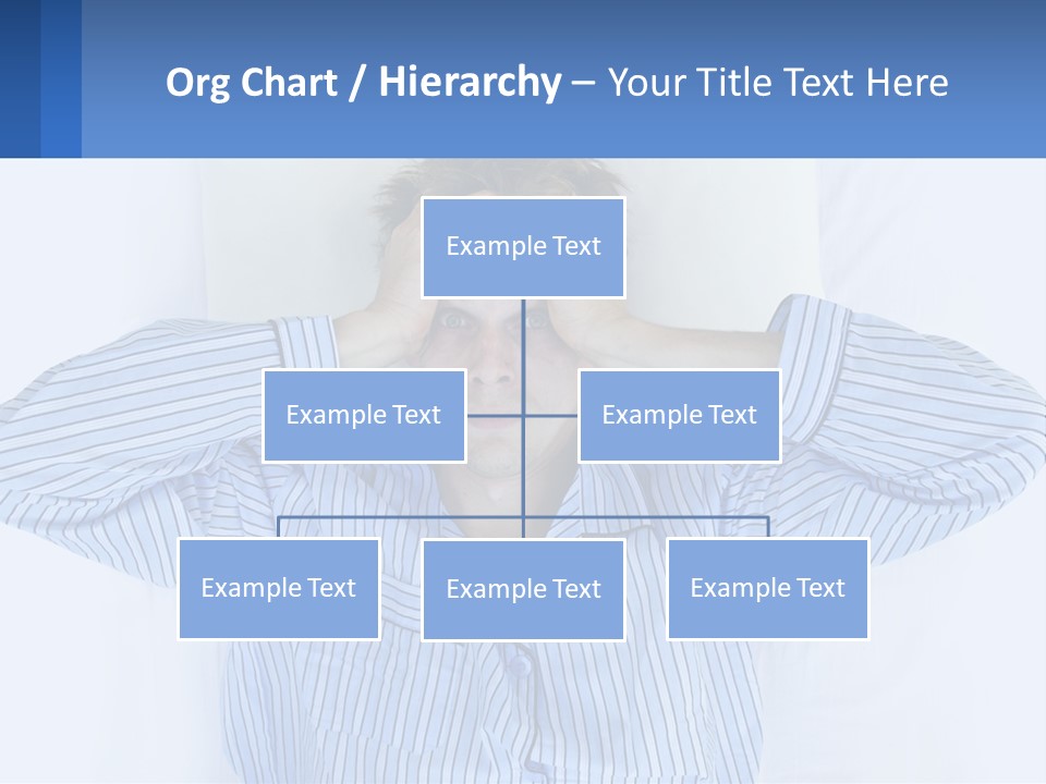 A Man Covering His Eyes While Laying In Bed PowerPoint Template