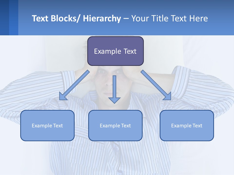 A Man Covering His Eyes While Laying In Bed PowerPoint Template