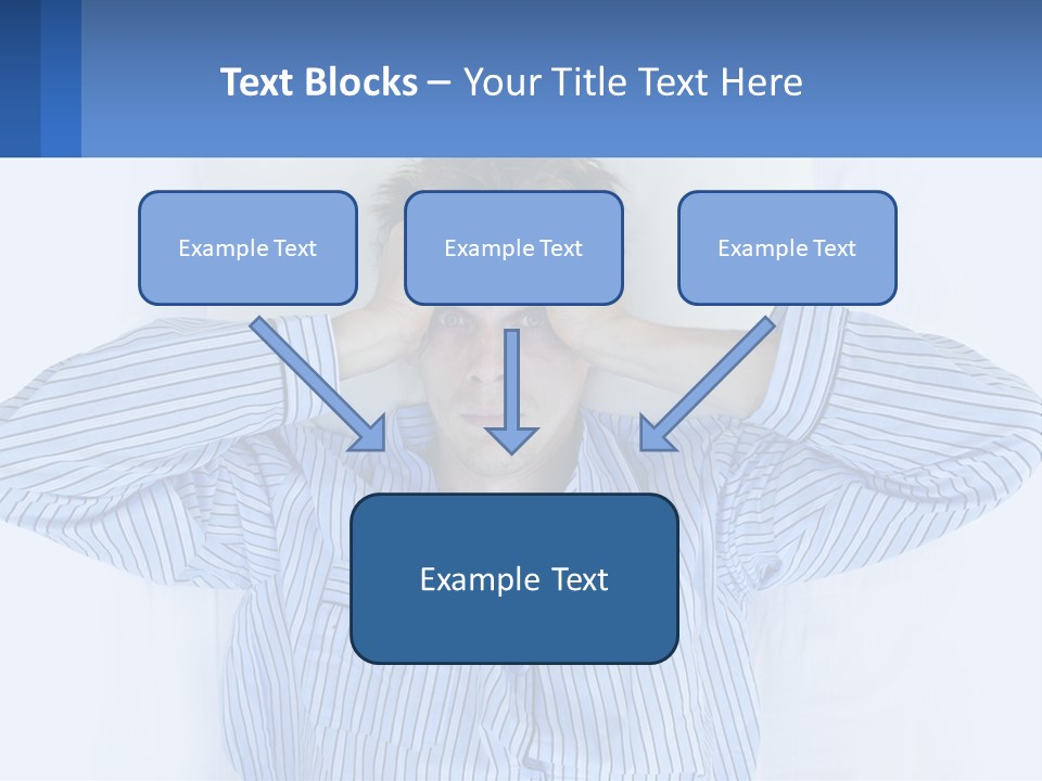 A Man Covering His Eyes While Laying In Bed PowerPoint Template