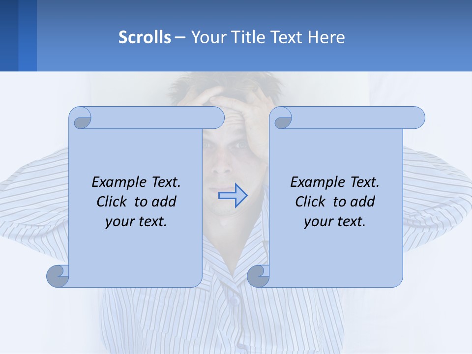 A Man Covering His Eyes While Laying In Bed PowerPoint Template