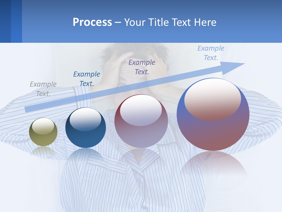 A Man Covering His Eyes While Laying In Bed PowerPoint Template