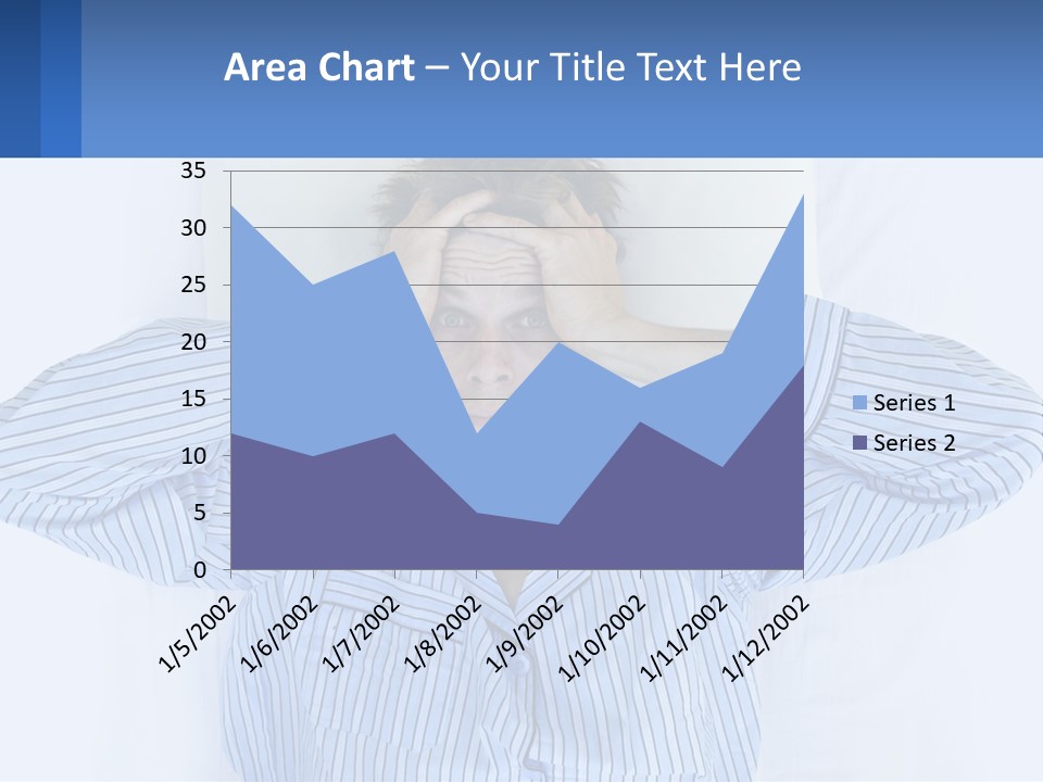 A Man Covering His Eyes While Laying In Bed PowerPoint Template
