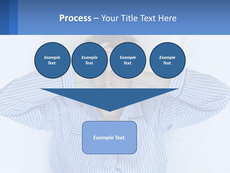 A Man Covering His Eyes While Laying In Bed PowerPoint Template