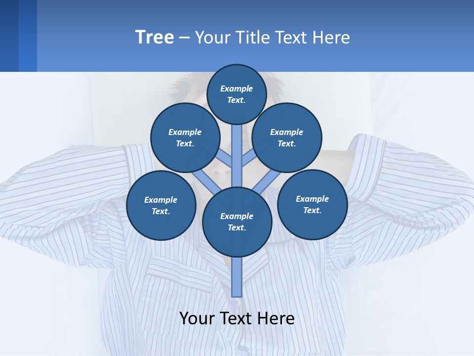 A Man Covering His Eyes While Laying In Bed PowerPoint Template