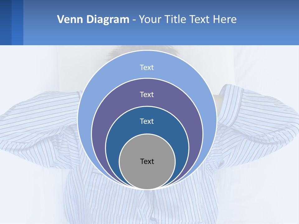 A Man Covering His Eyes While Laying In Bed PowerPoint Template