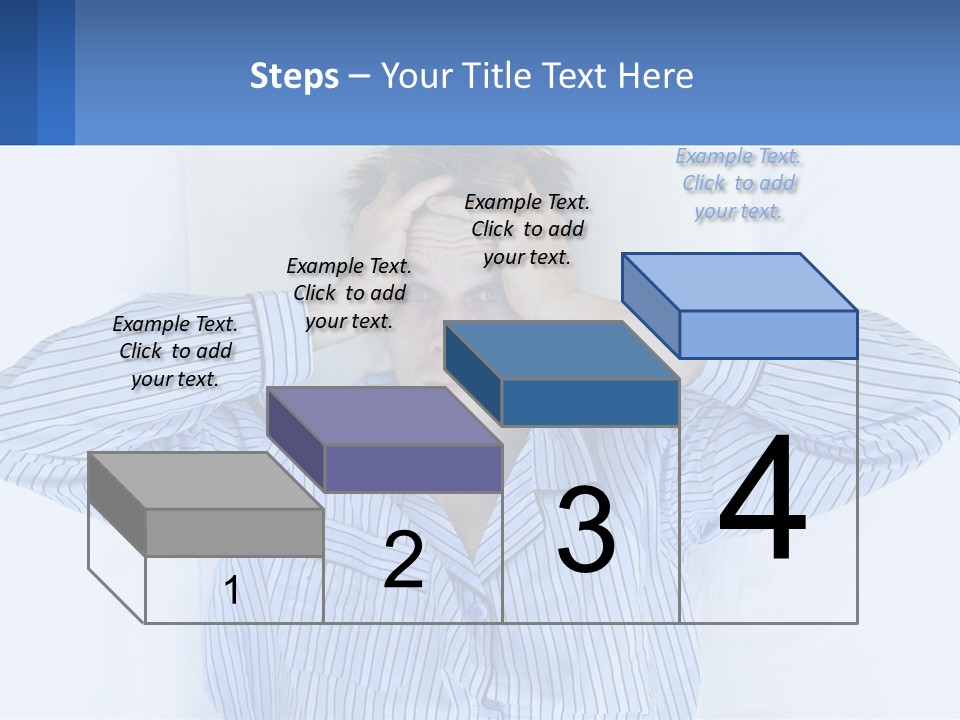 A Man Covering His Eyes While Laying In Bed PowerPoint Template