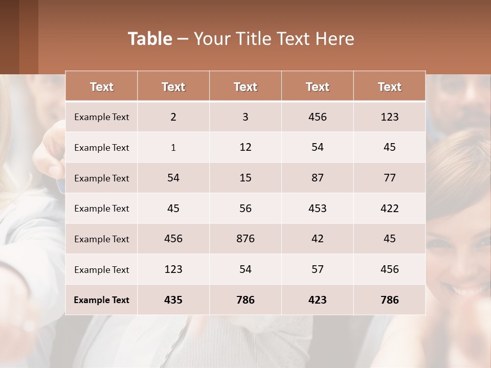 A Group Of People Pointing At The Camera PowerPoint Template