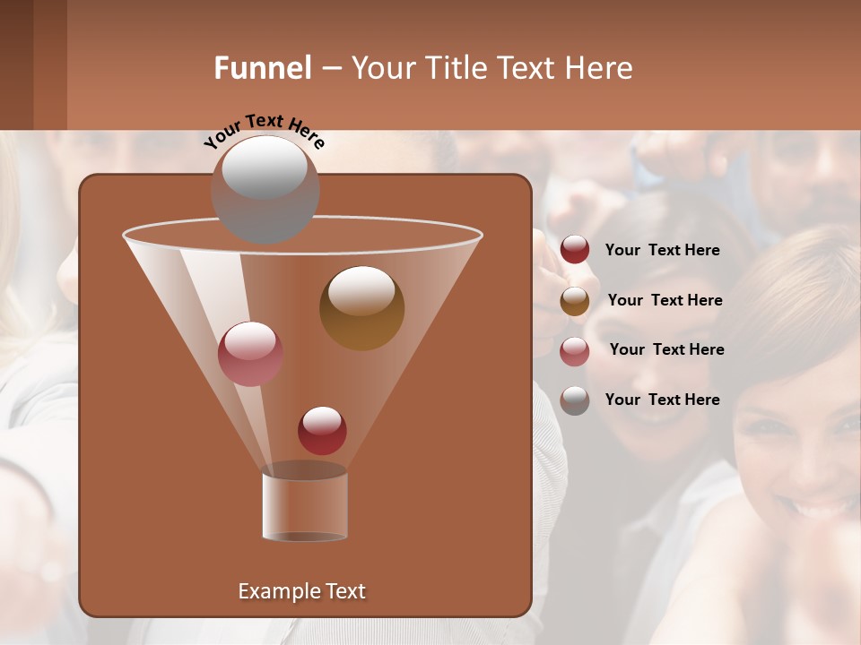 A Group Of People Pointing At The Camera PowerPoint Template