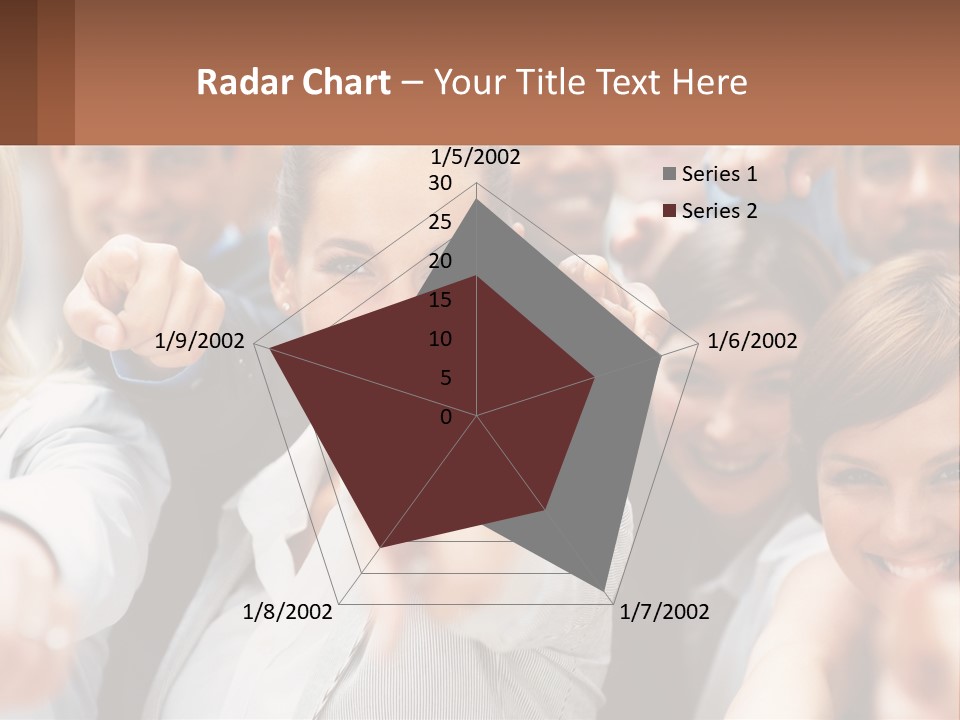 A Group Of People Pointing At The Camera PowerPoint Template